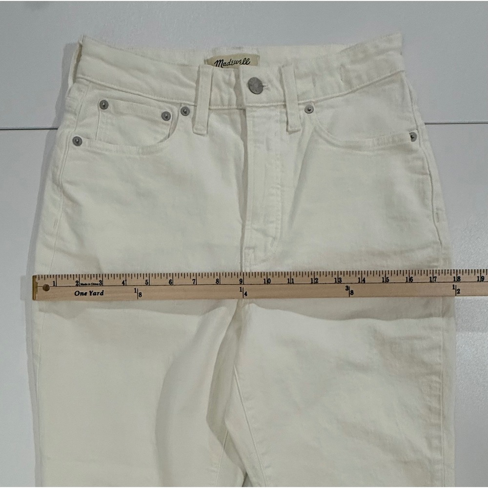 Madewell The Curvy Perfect Vintage Jean Tile White Cotton Blend Sz 27 NWOT W355 - Picture 10 of 12